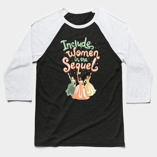 Women In The Sequel Baseball T-Shirt by KsuAnn